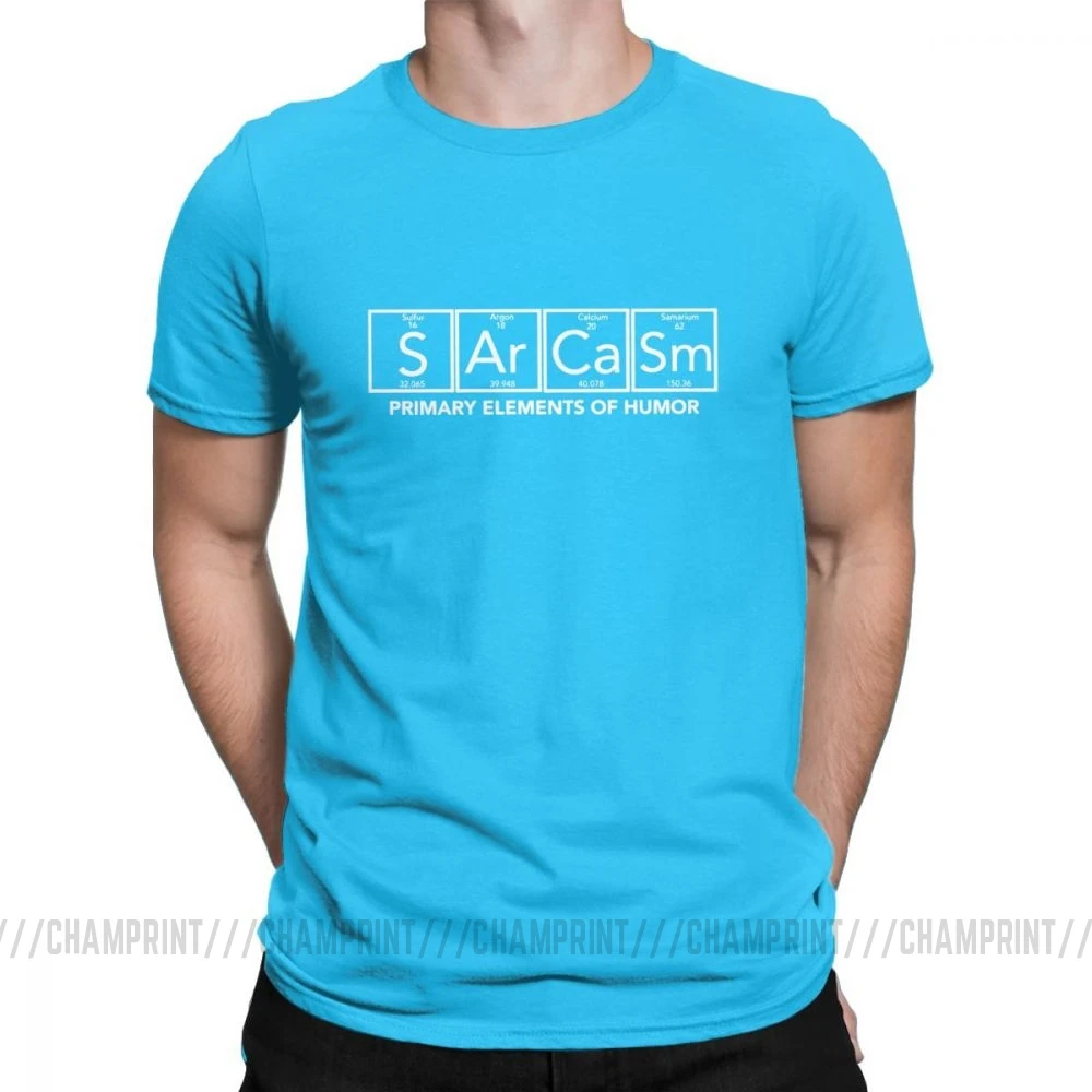 Sarcasm Science Primary Ele Мужская футболка с юмором, Мужская футболка с переодической химией Ele men ts менструальная Таблица, Футболки S Ar Ca Sm, забавная футболка - Цвет: Королевский синий