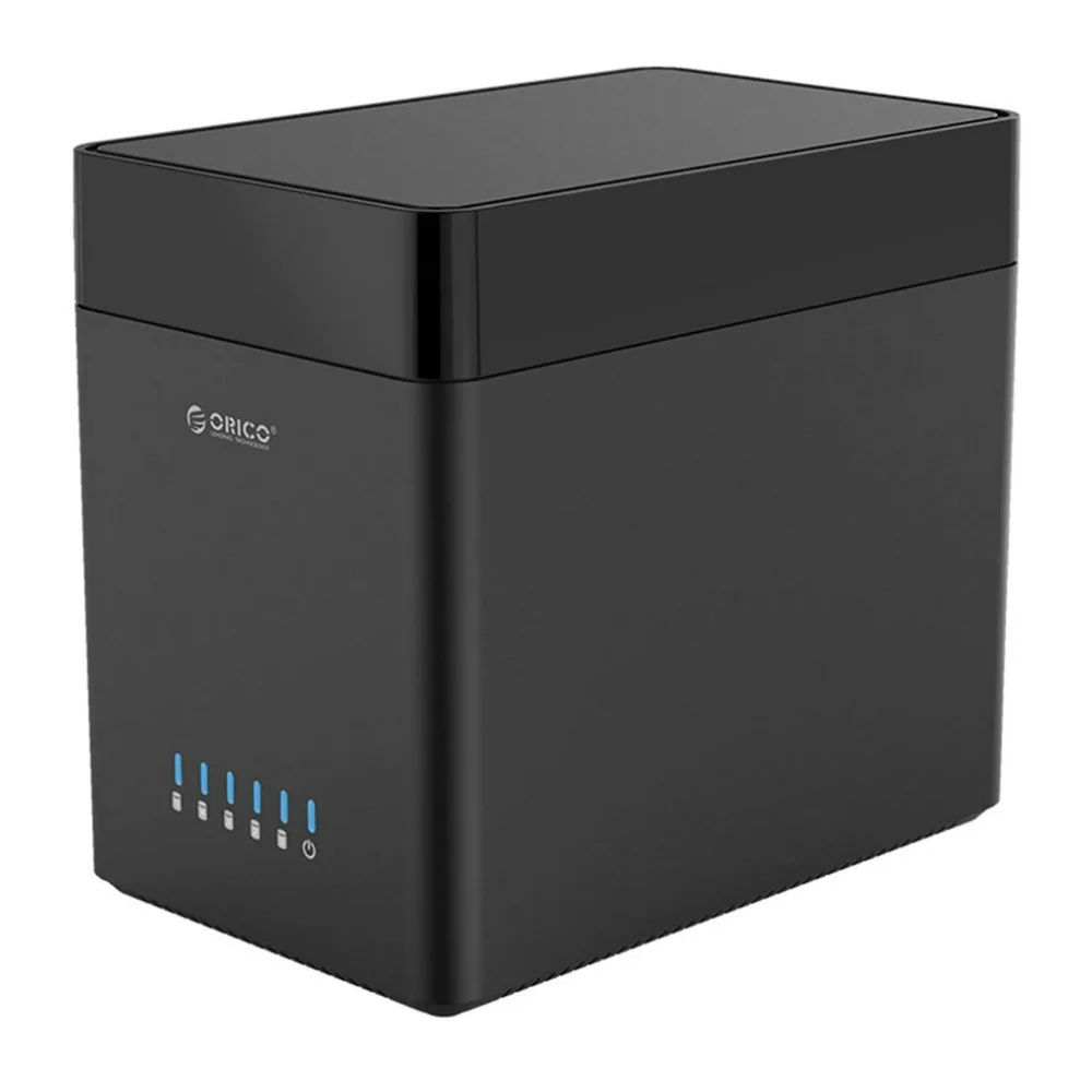 DS500U3-V1 черный Алюминиевый USB 3,0 5-bay 3,5 дюймов SATA жесткий диск Корпус HDD док-станция Поддержка 5*8 ТБ