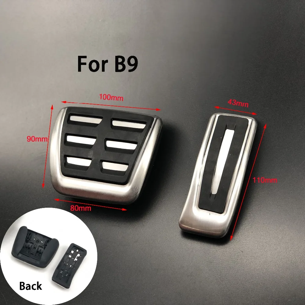 Generic Drill Free Aluminum Fuel Accelerate Brake AT Pedals For Audi A4 A5 A6 2010-2017 Huaqing automobile supplies factory Generic Drill Free Aluminum Fuel Accelerate Brake AT Pedals For Audi A4 A5 A6 2010-2017 Huaqing automobile supplies factory