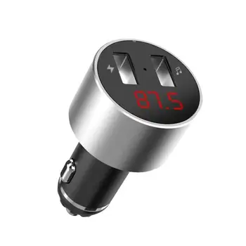 

3 In 1 Car MP3 Player 12-24V Voltage Display Car Bluetooth Fm Transmitter Dual Usb Car Bluetooth Cigarette Lighter Car Charger