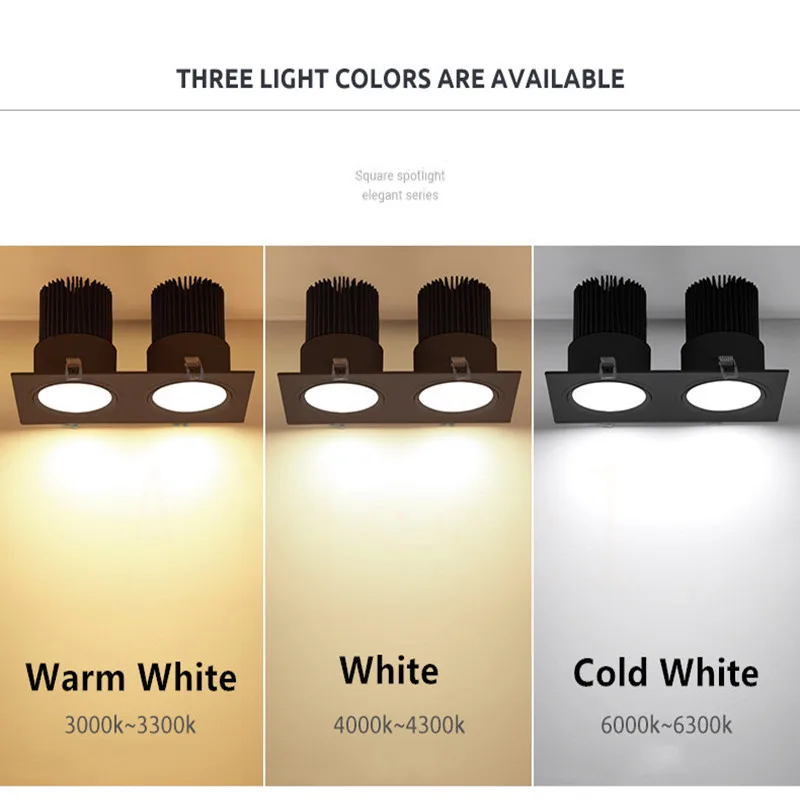 Enhanced LED Square Downlight - Dimmable Recessed Ceiling Lighting Solution