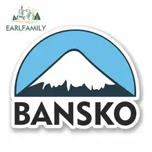 EARLFAMILY 13cm x 13cm for Bansko Ski Snowboard RV VAN 3D DIY Fine Decal Waterproof Anime Vinyl JDM Bumper Trunk Truck Graphics