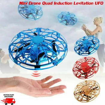 

Mini Drone Quad Induction Levitation UFO LED Light USB Charging Kids Gift Toy