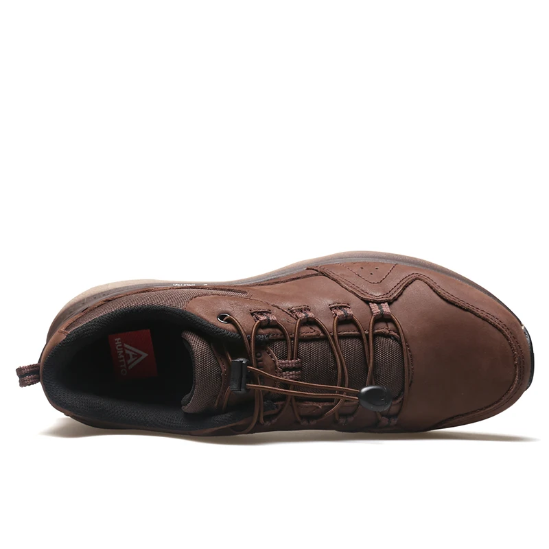 HUMTTO Hiking Shoes Mens Outdoor Leather Waterproof Walking Climbing Sneakers for Men Breathable Sport Mountain Trekking Boots