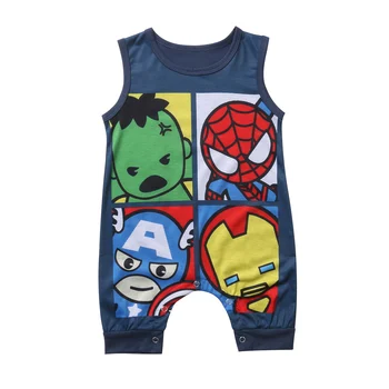 

2020 Newborn Baby Cartoon Romper Sleeveless Fashion Outdoor Comfortable Jumpsuit Infant Boy Girl Outfit