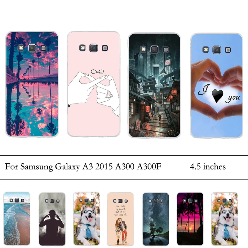 Чехол для телефона s samsung Galaxy A3 2015 чехол Мягкий ТПУ силиконовый A300F 4 5'' |
