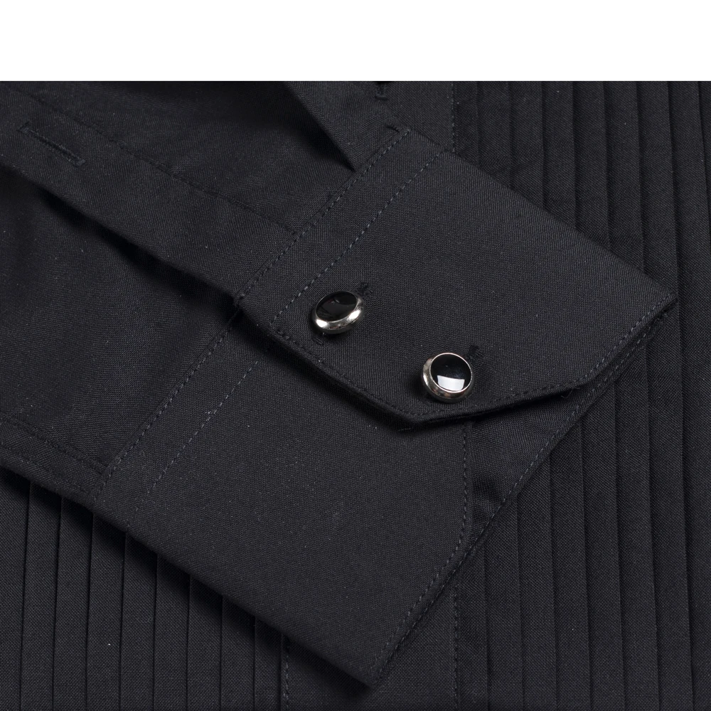 DR DARO UOMO Mens shirts black tuxedo for wedding and party DRS883