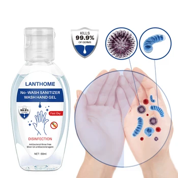 

50ml Nano Silver Ion hand sanitizer hand sanitizer gel alcohol gel alcool gel 99.9% Effective Clean Hygiene Cleaning Supplies