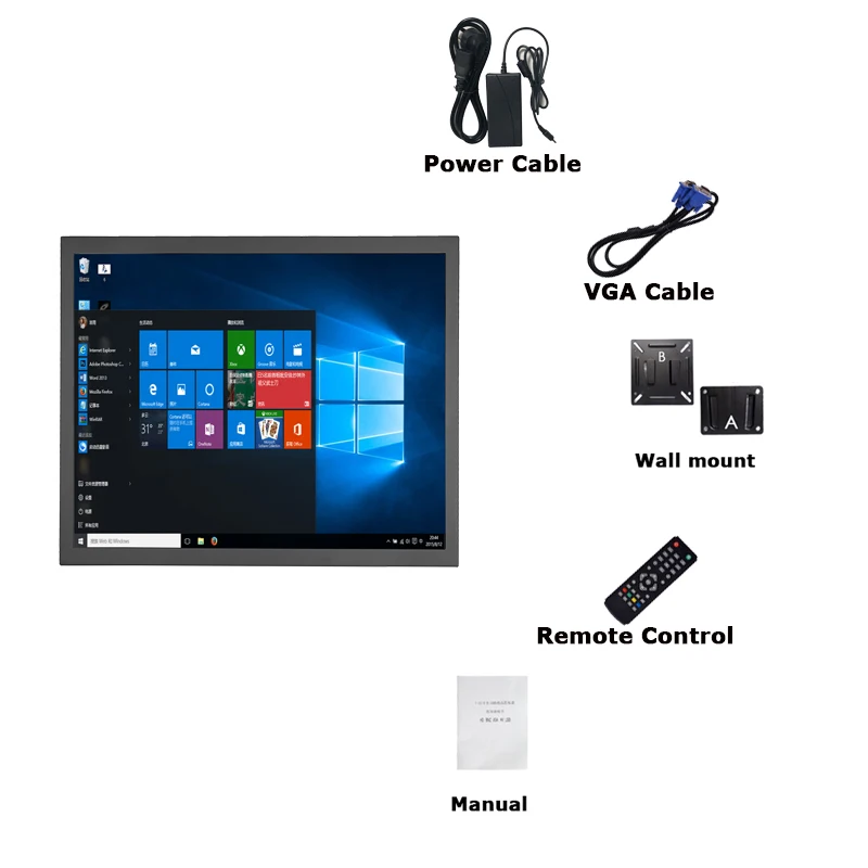 AV/BNC/VGA/HDMI/USB ִ̽ ο 15 ġ 1024*768    Lcd 