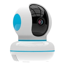 Caméra de Surveillance intérieure WIFI, moniteur réseau HD 720P, Vision nocturne, 360 celsius, compatible avec Tuya