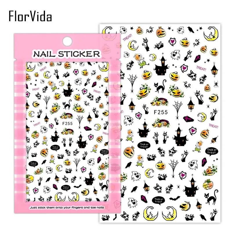 F255 FlorVida, милый медведь, наклейки для ногтей, розовая клубника, маленький торт, специальный китайский свадебный дизайн, наклейки s для украшения ногтей - Цвет: F255
