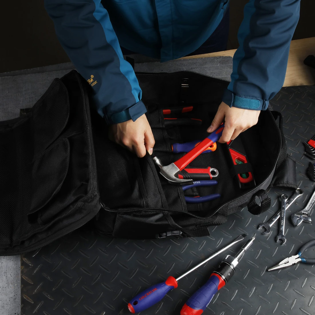 WORKPRO 2021 новая сумка для инструмента 17 ''рюкзак Водонепроницаемый организатор