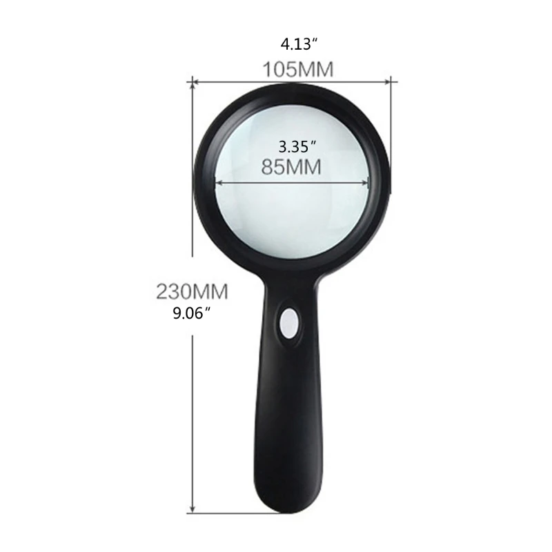 wind speed measuring device Lighted Magnifying Glass-10X Hand held Large Reading Magnifying Glasses with 12 LED Illuminated Light for Seniors, Repair, coins surface roughness testers