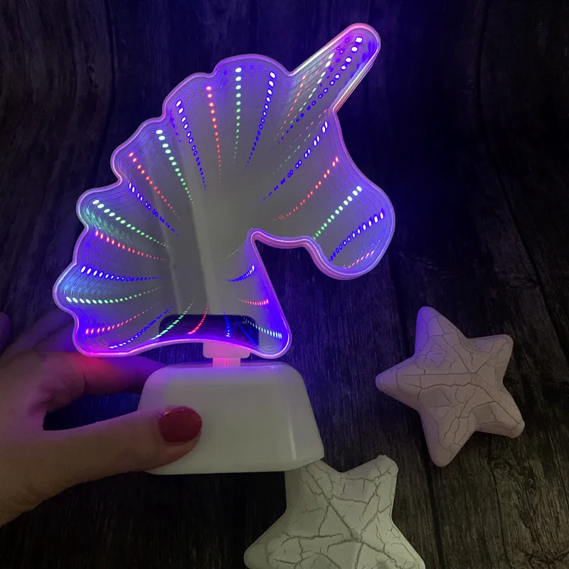 3D LED night lamp with colorful illumination6