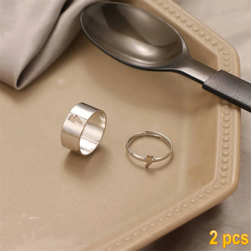 IFMIA Trendy Gold Butterfly Rings For Women Men Lover Couple Rings Set Friendship Engagement Wedding Open Rings 2021 Jewelry 12