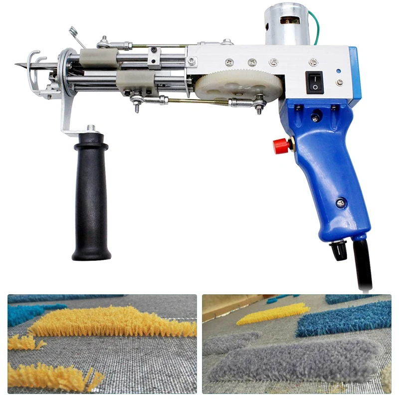 110V-240V Electric Hand Carpet Tufting Gun Weaving Flocking Machines Loop Pile Cut Pile Knitting Machine Flocking Industrial