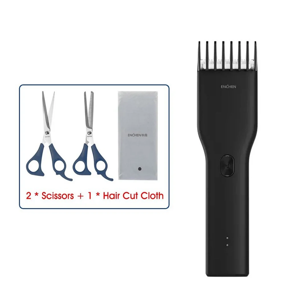 Xiaomi Enchen Men's Electric Hair Clipper Trimmer USB Ceramic Hair Cutter Fast Charging Hair Adult Baby Clippers Christmas Gifts