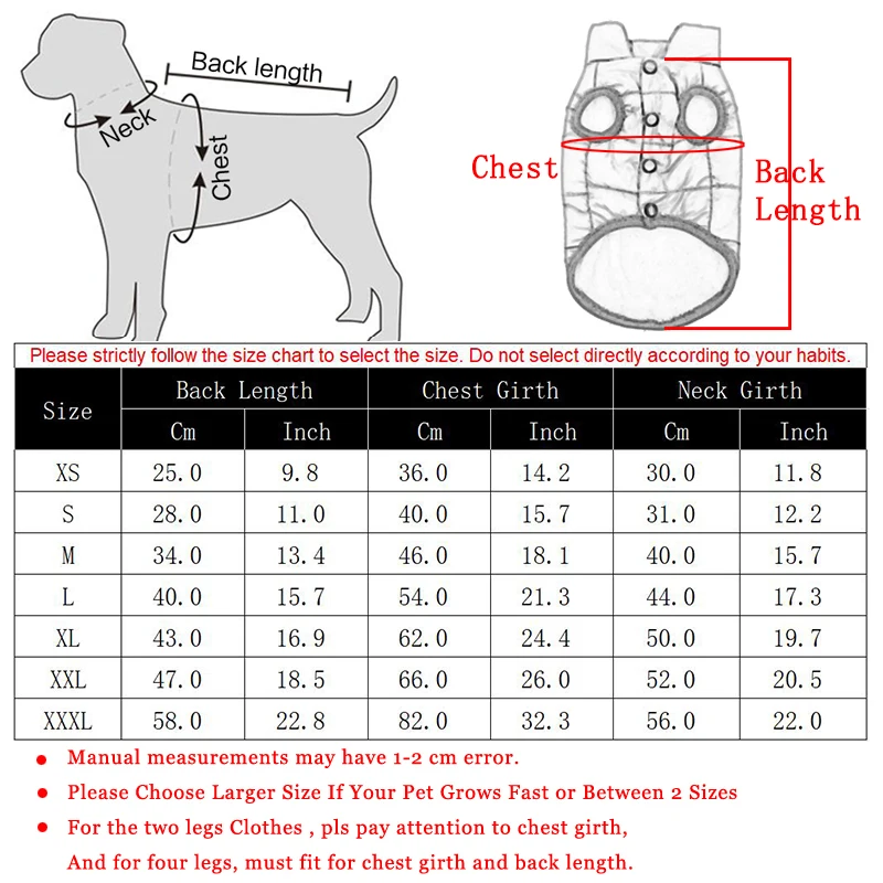 Зимняя одежда для домашних животных маленьких средних и больших собак Теплый