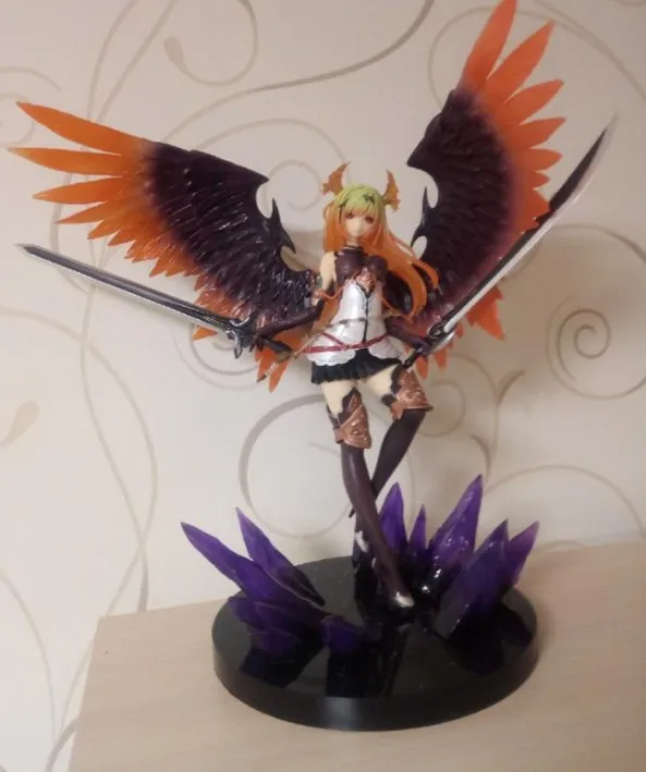 with opp bag Игра Аниме Kotobukiya Rage Of Bahamut, Темный ангел, статуя Оливии Ани, 29 см, ПВХ фигурка, игрушка, новинка, свободный рождественский подарок, B19 - Цвет: with opp bag