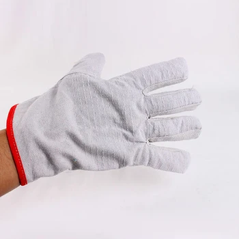 

Unisex Adult Garden Protective Gloves Multipurpose Canvas Working 24 Line Safety Non Slip Thickened Wear Resistant Welding