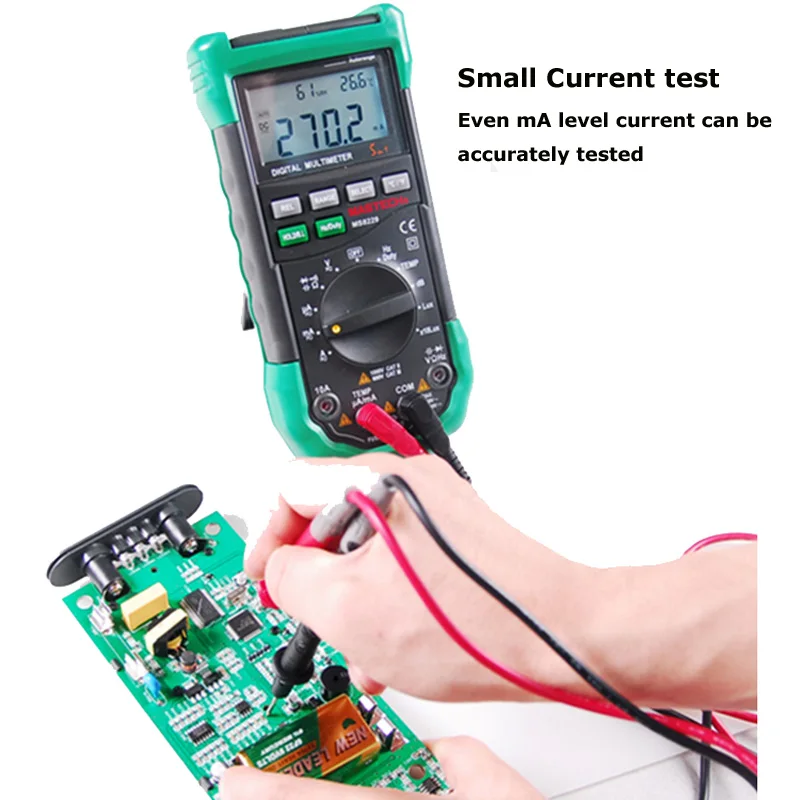Mastech MS8229 автоматический Диапазон Цифровой мультиметр DMM метр 5 в 1 мультитестер светильник уровень звука температура влажность тестер