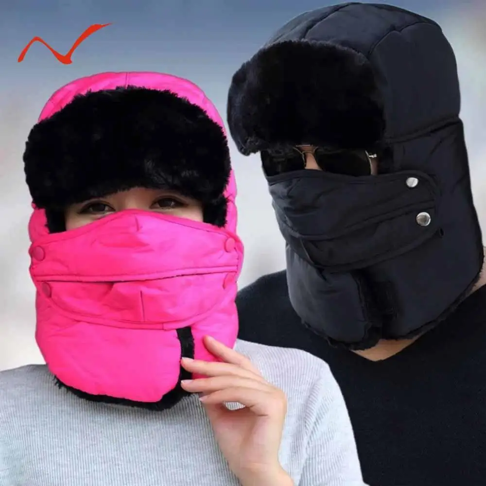 

Winter Windproof Hiking Caps Ski Snowboard Face Mask Neck Warmer Balaclava Earflap Hat Hunting Fishing Cycling Thicken Warm Cap