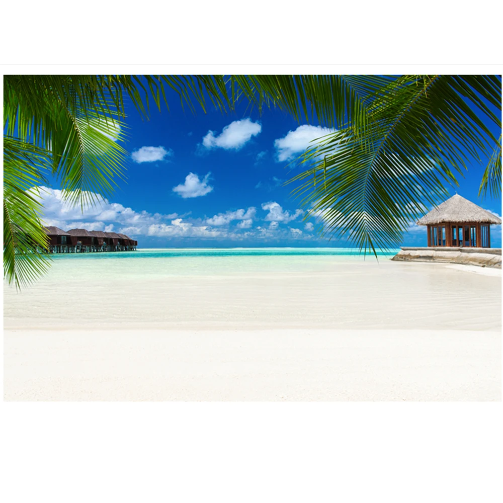 

Colorful print Wall Tapestry Wall Maldives Landscape Tapestry Decor for Bedroom Living Room Pattern background W544