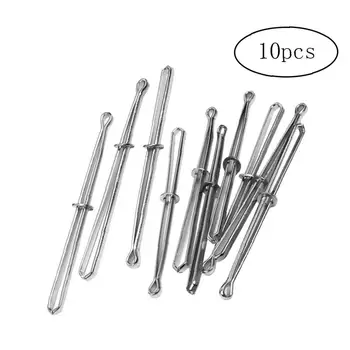 

10pcs Elastic Cord Rope Threader Clip Self-Locking Tweezer Used for Elastics Sewing Accessories DIY Tool Sliver