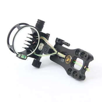 

Fiber Retinal Sight CNC Machining Archery Sights 5 Pins Compound Bow Sight 0.019" Optical