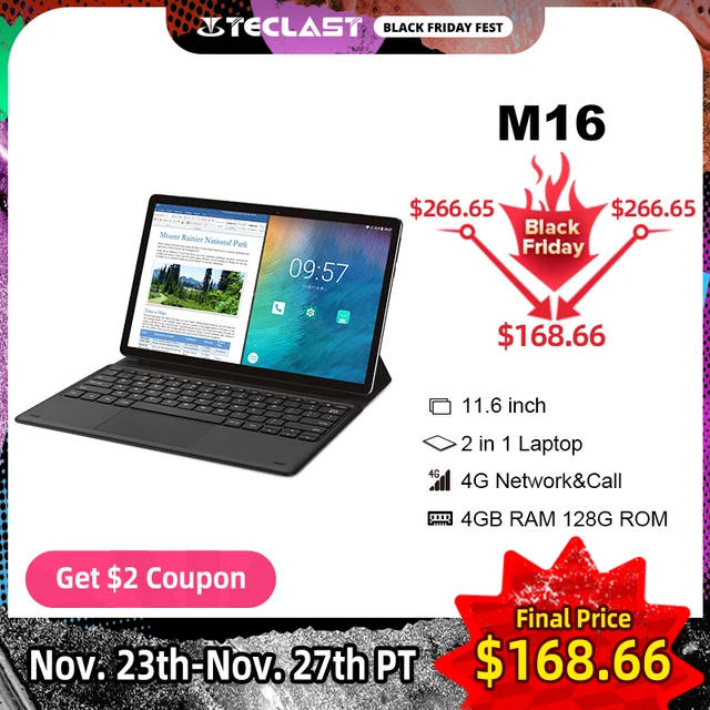 Teclast-Tableta Android M16 de 11,6 pulgadas, Helio X27, Deca Core, 4GB de RAM, 128G de ROM, red 4G, PC, acoplamiento de 5.0MP, tipo-c, HDMI, 7500mAh Teclast-Tableta Android M16 de 11,6 pulgadas, Helio X27, Deca Core, 4GB de RAM, 128G de ROM, red 4G, PC, acoplamiento de 5.0MP, tipo-c, HDMI, 7500mAh