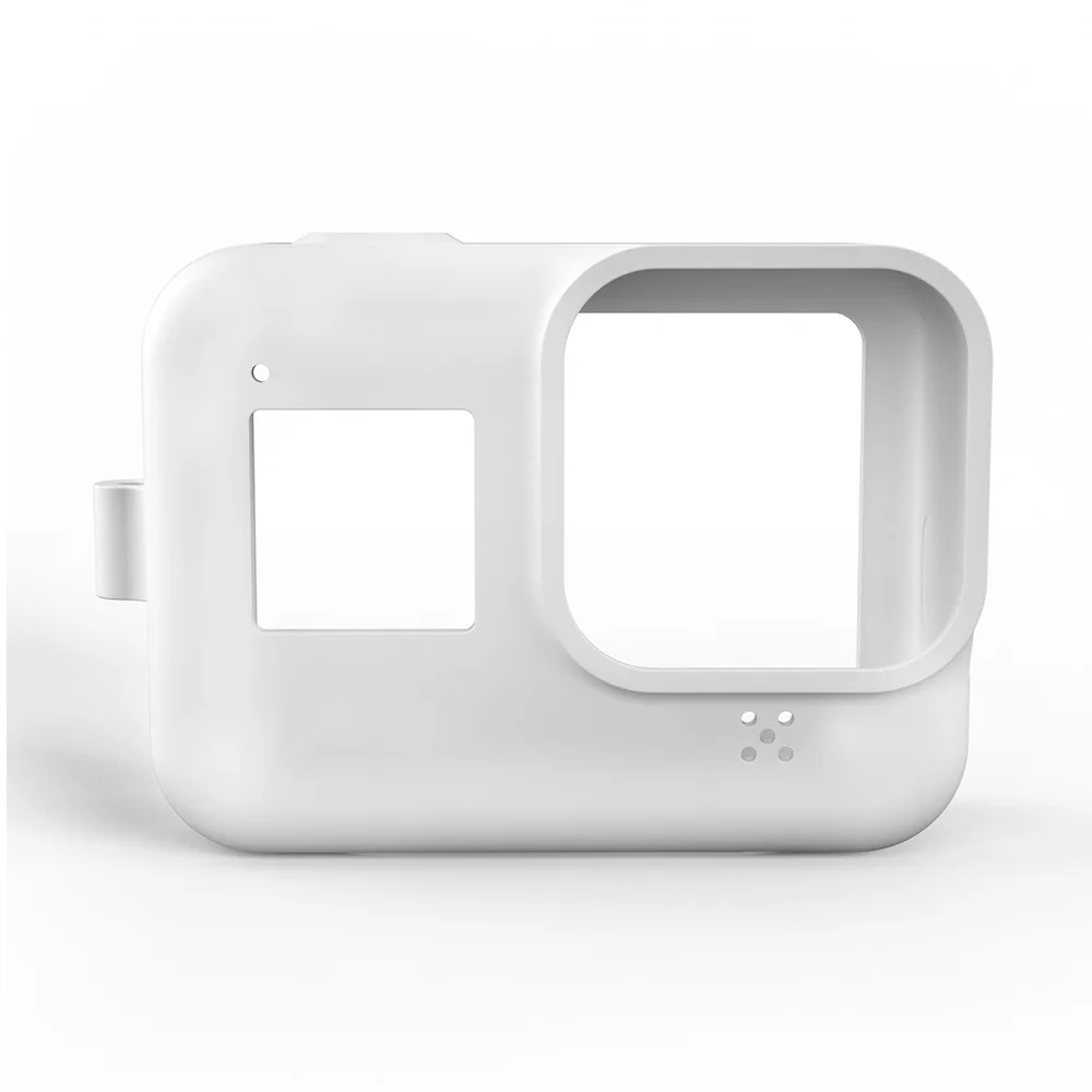 Мягкий силиконовый чехол для Gopro Hero 8, защитный чехол для Gopro Hero 8, аксессуары для экшн-камеры - Цвет: White