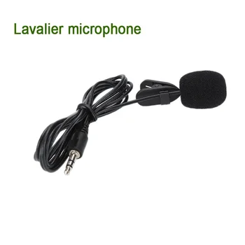 

Newly Mini Lavalier Mic 3.5mm Jack Tie Clip Microphones Smart Phone Recording PC Clip-on Lapel For Speaking Singing Speech