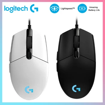 

Logitech G102 Gaming Mouse Optical Mechanical Game Mouse Support Desktop Laptop USB Home Offfice win8 10 For PUBG LOL MOMA мышь