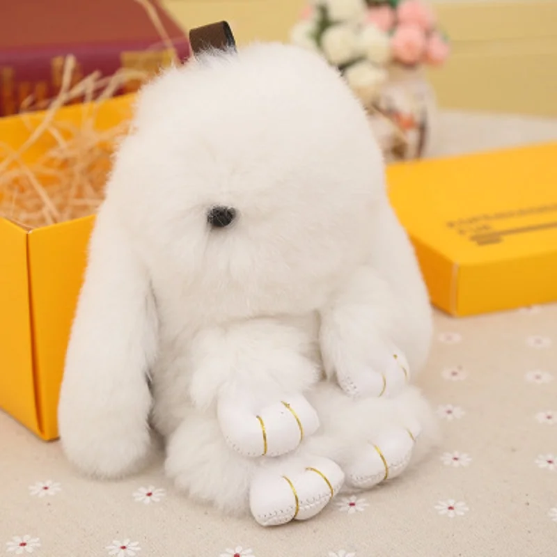 14cm-Cute-Plush-Bunny-Keychain-Women-Fur-Pom-Pom-Angel-Rabbit-Key-Ring-Hare-Pompom-Plush (1)