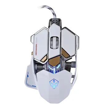 

G10 10D 4000DPI Optical USB Wired Game Mouse 10 Buttons Mechanical Metal Stylish Mouse For Gaming Contest Computer Mouse