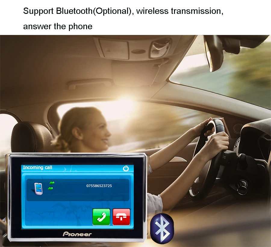 Anfilite 7 дюймов Автомобильный gps навигация Bluetooth AVIN FM Европа бесплатное обновление карты спутниковый Автомобильный/грузовик gps навигаторы
