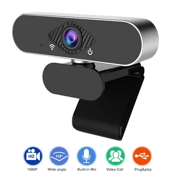 

1080p Webcam Mini Computer PC WebCamera Webcam With Microphone Rotatable Camera Webcam Web Camera Web Cam