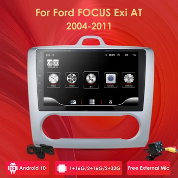 

For 2004 2005 2006-2011 Ford Focus Exi AT Android 9.0 2 DIN 9 Inch GPS Navigation Touchscreen Quad-core Car Radio Head Unit WIFI