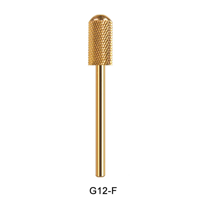 Milling Manicure Machine Nail Drill Bits Tungsten Ceramic Carbide Milling Cutters For Nail Electric Drill Bits Nail Tools - Цвет: G12-F Gold