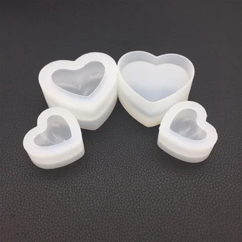 

Love Heart Silicone Mold 3D Heart Aroma Gypsum Plaster Silicone Mould For Cakes Decoration DIY Candle Resin Soap Molds