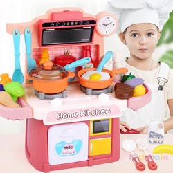 Ustensiles artificiels éducatifs, jouets de cuisine pour enfant, semblant de vaisselle, nourriture, ensemble de mini jeu de rôle pour filles, 