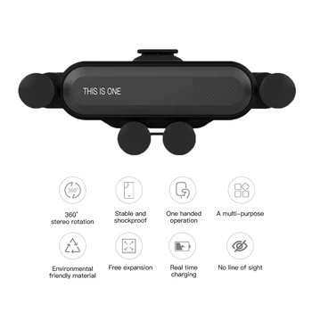 

Gravity Car Holder For Phone in Car Air Vent Clip Mount No Magnetic Mobile Phone Holder GPS Stand For iPhone 11 Pro Samsung
