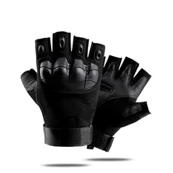 Men's Tactical Gloves Military Army Shooting Half-finger Non-slip Outdoor Nylon Hunting Sports Paintball Airsoft Bike Gloves