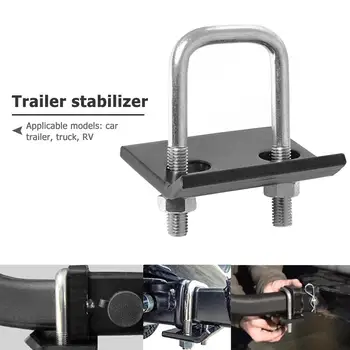 

VODOOL Car U-Bolt Heavy-Duty Anti-Rattle Stabilizer Hitch Tightener Lock Down Tow Clamp for Trailer RV Truck Trailer Couplings