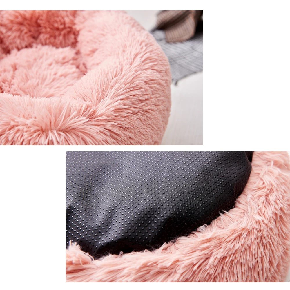 New Dog Long Plush Dounts Beds Calming Bed Hondenmand Pet Kennel Super Soft Fluffy Comfortable for Large Dog / Cat House DGWA01 New Dog Long Plush Dounts Beds Calming Bed Hondenmand Pet Kennel Super Soft Fluffy Comfortable for Large Dog / Cat House DGWA01