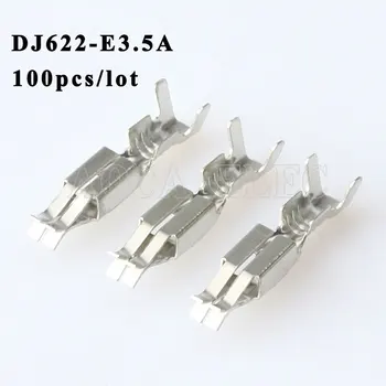 

100PCS Male female wire connector automotive terminal Plugs socket Fuse box Wire harness Soft Jacket DJ622-E3.5A