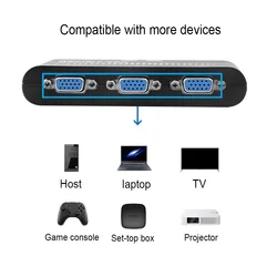 PC LCD 2 en 1 sortie VGA/SVGA, sélecteur de partage manuel, boîte de commutation originale, nouvelle collection, vente en gros 
