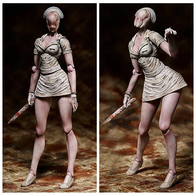 Figma SP 061 Game SILENT HILL 2 экшн фигурка медсестры с пузырьковой головой Коллекционная