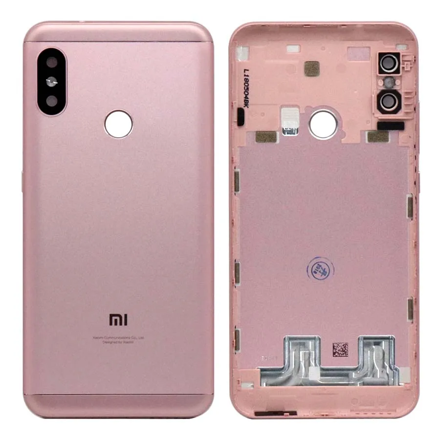 Для Xiaomi Mi A2 задняя крышка батарейного отсека задняя дверь чехол для Xiaomi Mi A2 Lite задняя крышка корпус+ Кнопка громкости питания Замена