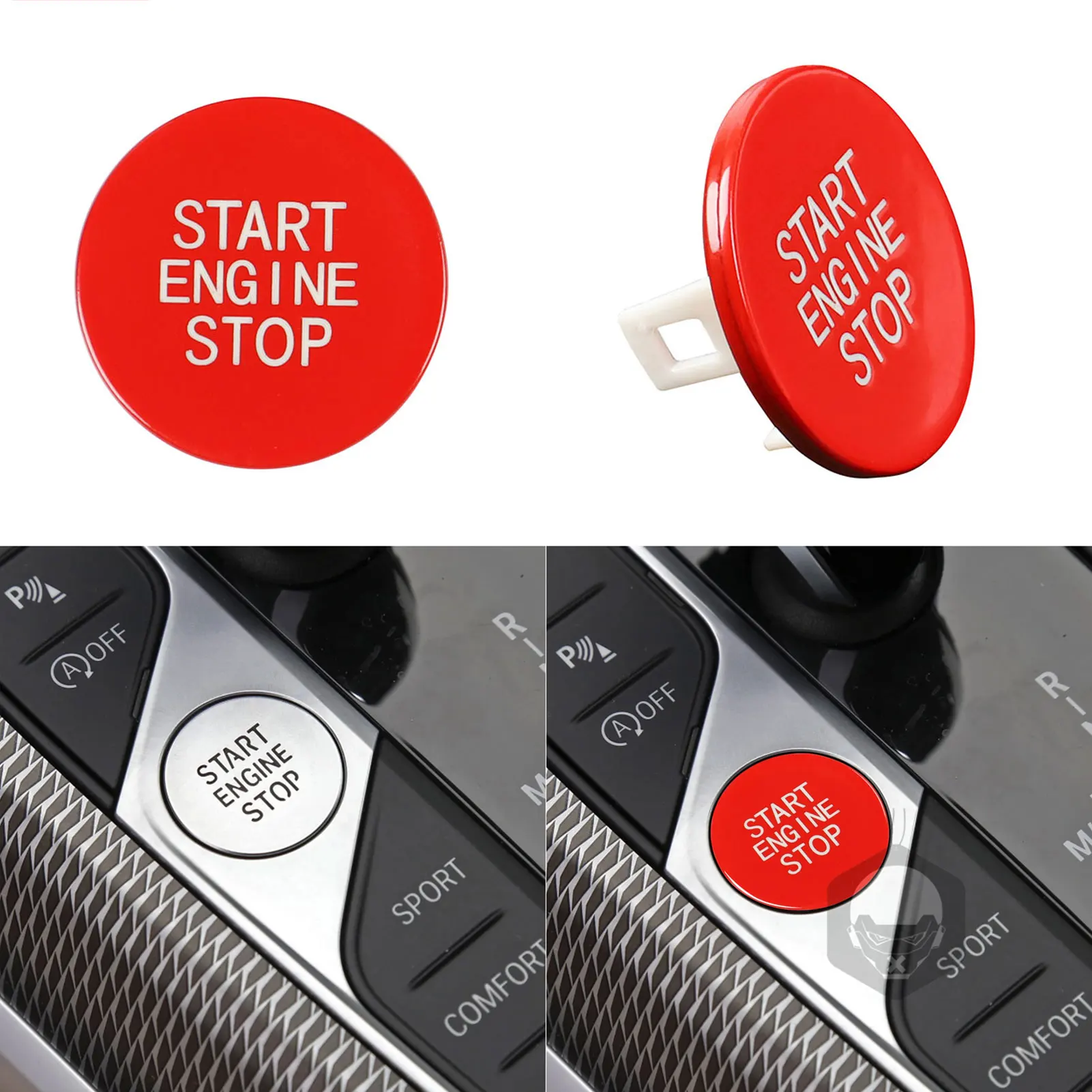 

Car Interior Crystal Engine Start Stop Switch Power Ignition Button For BMW 3 Series X5 X6 G20 G05 G06 G07 G14 G29 F40 F44